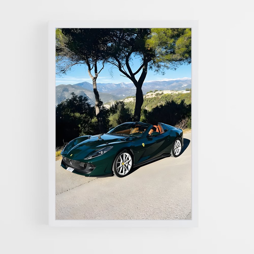 Poster Ferrari Verte (vue 3)